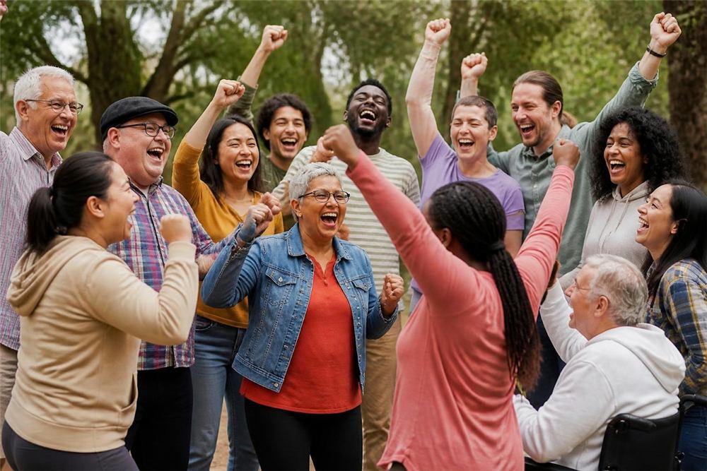 Laughter yoga